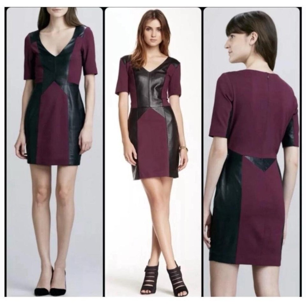 Rebecca Minkoff Lambskin Leather Dress / Size 0 / NWOT